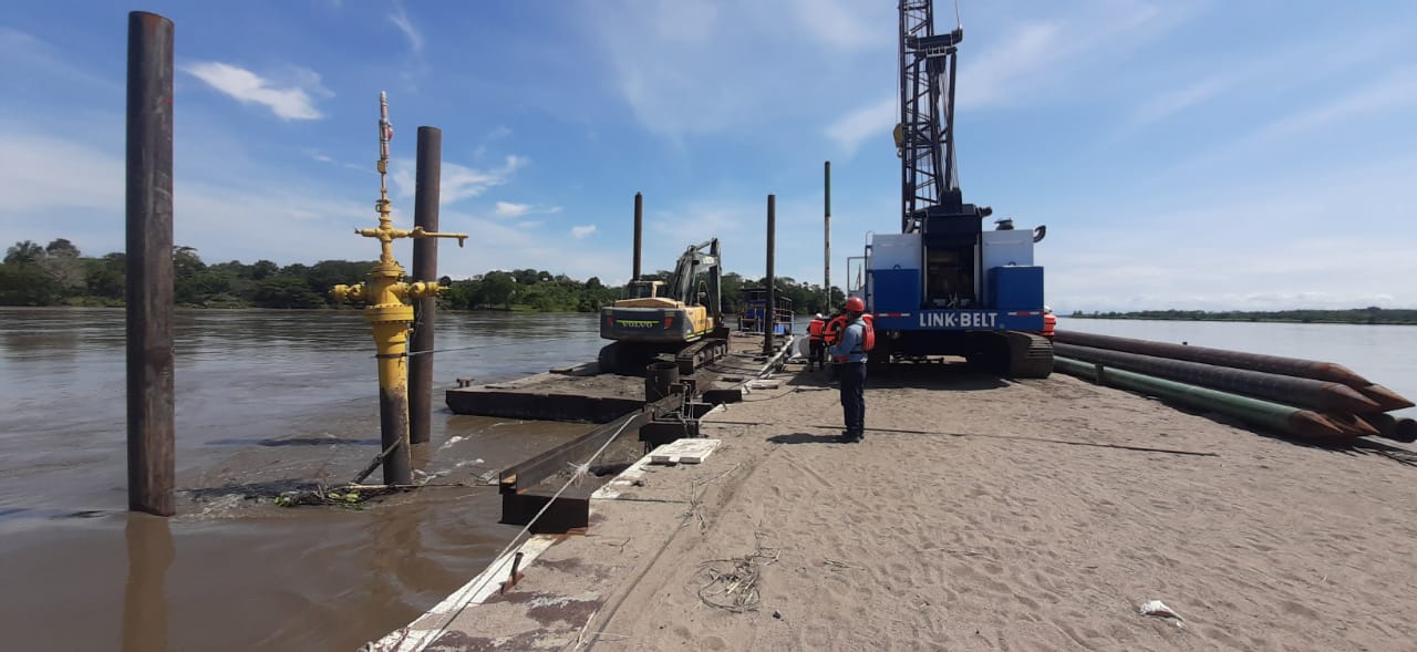 Sellamiento de pozo abandonado en el Rio Magdalena 1